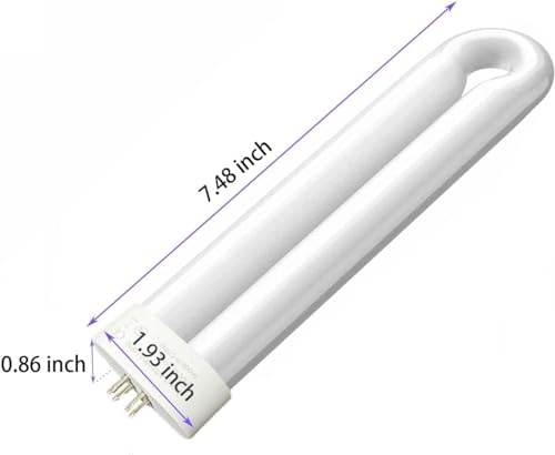 Lukasa 15W Ersatzbirne für Bug Zapper, 4-Pin Base U-förmige Doppelröhrenbirne