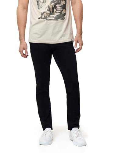 INTO THE AM Mens Jeans - Legacy Stretch Denim Slim Fit Tapered Leg Ultra-Soft Comfort Wash Pants