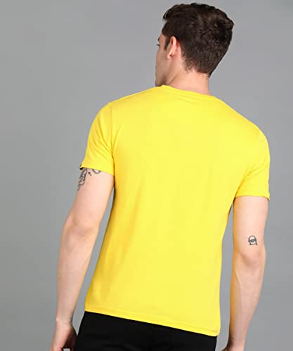 Image of Urbano Fashion Men's Graphic Printed Round Neck Half Sleeve Slim Fit Cotton T-Shirt