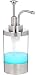 Dish Soap Dispenser Bottle W/ Pump - Modern Bathroom & Kitchen Stainless Steel and Plastic Body - Countertop Refillable Accessory - Perfect For Liquid & Hand Lotion - Satin Brushed Design