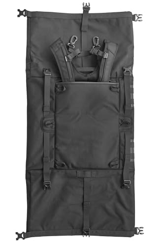 Alforja CIRO El Sandoval Bag, Negro, 30" x 6" x 9", Nailon balístico, 40 litros, Cremallera, Correas de sujeción miniatura 4