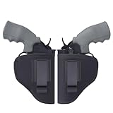 Anjilu 2 Packs Revolver Holster | Right Left IWB OWB Fast Draw | Fits Most J Frame Revolvers/Ruger LCR/Smith & Wesson Body Guard/Taurus/Charter/Most .38 Special Type Guns