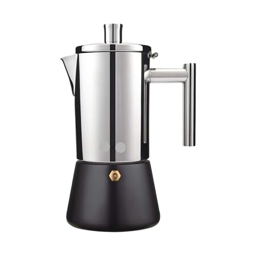 Cafetera italiana de acero inoxidable: cafetera sencilla for vitrocerámica e inducción(B-500ml-10cups)