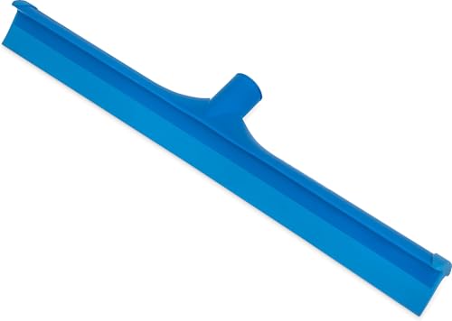 Image of SPARTA 3656714 Plastic Floor Squeegee, Shower Squeegee, Heavy Duty Squeegee with Rubber Blade for Windows, Glass, Shower Doors, Floors, Windshields, 20 Inches, Blue (Pack of 2)