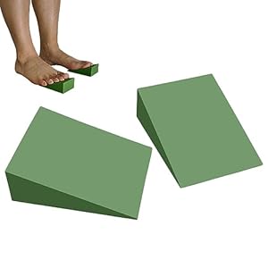 Bexdug Squat Wedge for Heel Elevated Squat | Non-slip Lightweight and Portable Yoga Wedge, Home Workout Accessory for Fitness, Pushup, Weightlifting, Yoga, Knees over Toes Training