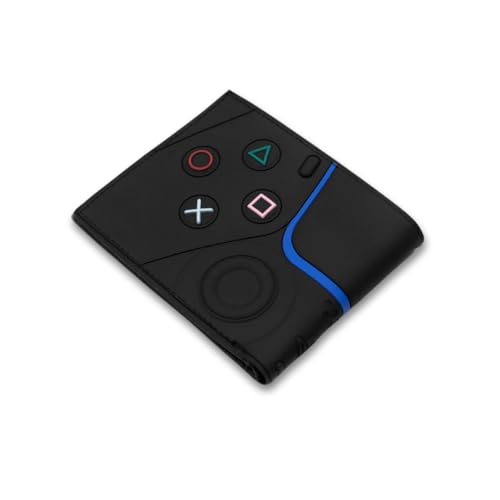 Carteira Gamer Controle Clássico em Silicone e Couro PU – Design de Controle, Estilo Ergonômico, Compartimentos Internos e Resistência Premium