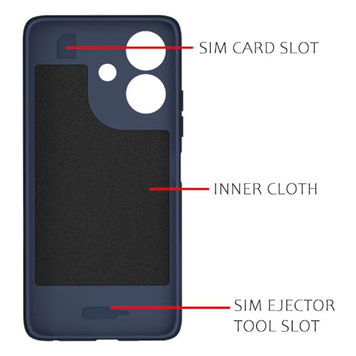 Image of Shockproof Case for Realme C61 4G / Narzo N61 4G | Full Camera Protection | TPU Flexible Back Cover for Realme C61 4G / Narzo N61 4G (Steel Blue)