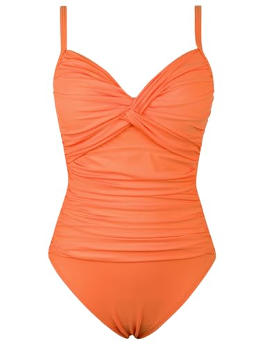 Image of Hilor Womens Underwire One Piece Swimsuit Tummy Control Bathing Suit