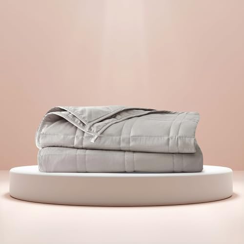 Image of Baloo Weighted Blanket for Adults 20 lb King (Silver Sage, 80 inchx87 inch)