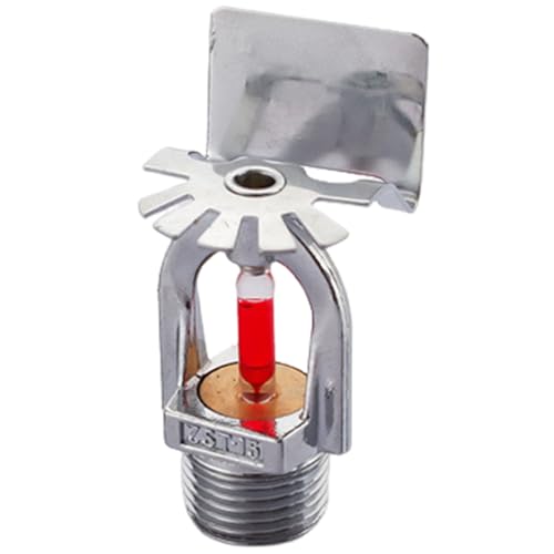 Fire Sprinkler Head Pendent Type 68℃/155℉ Water Spray Side Sprinkler Head 1/2 Inch Thread Quick Response Fire Sprinkle for Home Residential Buildings Sprinkler Head Replacement Sprinkler Head Fire Sp