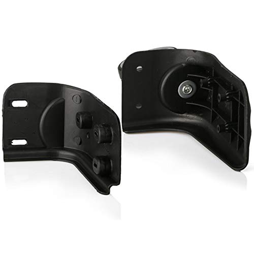 Black 3 Inch Plastic & Polyurethane Mute Connected Spinner Wheels for Luggage, Compatible with Passenger Car & SUV4