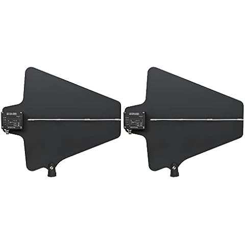 2 PCS UHF Active Directional Antenna Paddle with Gain Switch for Antenna Distribution System,Antenna for Wireless Microphone Antenna Splitter,Strong Signal 2200 FT Cover