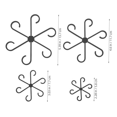 Image of BESPORTBLE 12pcs Reusable Plant Support Clips Black Stem Holders for Climbing Vines and Orchids Easy Installation Plant Fixing Hooks Growth
