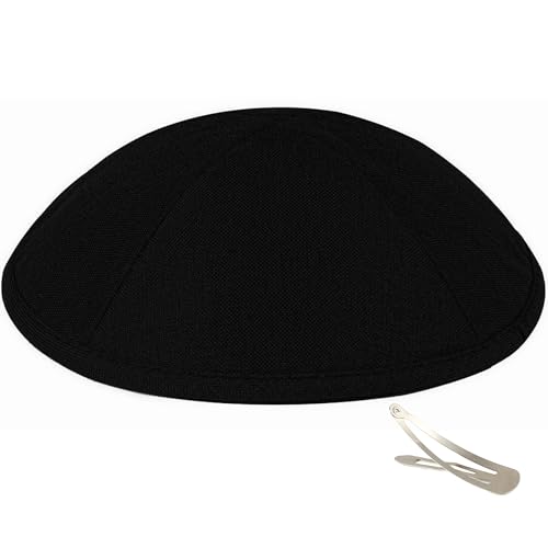Zion Judaica Deluxe Linen Kippah Kids Yamakas Mens Ceremony Yarmulkes W/Clips