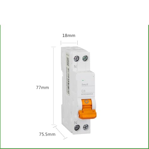 Interruptor de aire DPN 16A monofásico con protección diferencial y magnetotérmica integrada EA9C45 2
