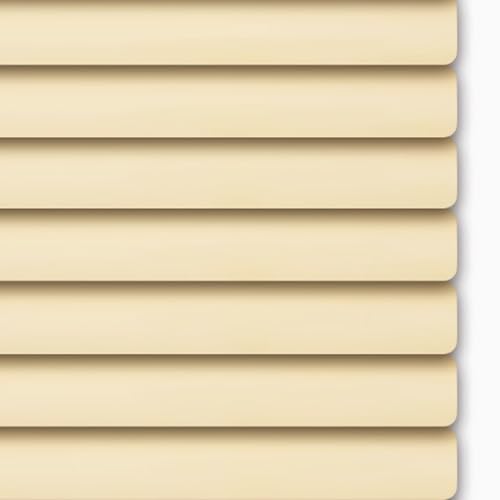Cortina Estores Persiana de Aluminio, Persiana Veneciana para Ventanas,Privacidad, Protección contra la luz y el Deslumbramiento UV, Personalizable Amarillento (160×250cm)