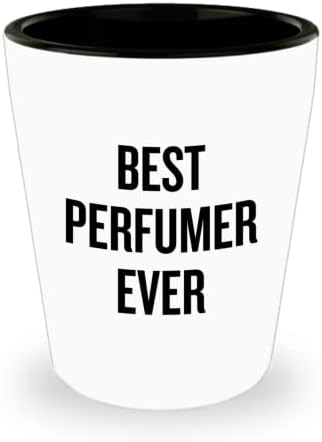 Funny Perfumer Gift Perfume Maker Shot Glass Perfumer Present Fragrance Maker Ceramic Shot Glass Best Perfumer Ever image 2