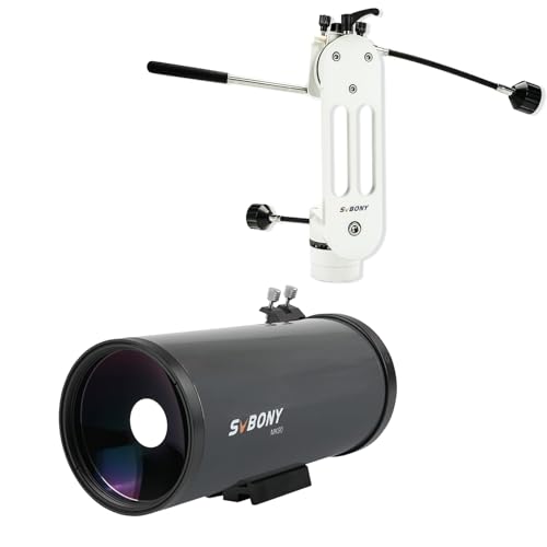SV225 Alt-Azimuth Mount, Adjustable Angle Alt-Azimuth Mount, CNC Hollow Structure Bundle with MK90 Spotting Scope, Maksutov Cassegrain Telescope for Adults Astronomy, for Terrestrial and Sky Viewing
