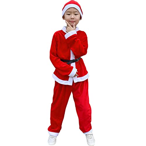 Disfraz completo de Santa Claus para niños 7-10 años miniatura 2
