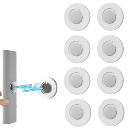 KAHZOR 8 Pièces Support Telecommande Mural Magnétique, Support Telecommande tv, Support Magnetique Sans Perçage Pour La Maison, À L'École Et Au Bureau (Blanc)