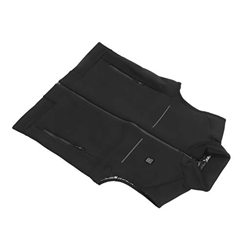 Ejoyous Chaleco Calefactable para Montar Chaleco Calefactable Recargable por USB Poliéster 3 Niveles de Calor 77 Grados F a 113 Grados F Lavable para Hombres y Mujeres Viajes Al Aire Libre (L)