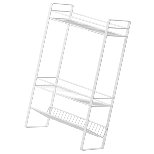 お風呂収納 バスラック 3段 フレームラック シャンプー収納 ボトルスタンド たっぷり収納 水切り