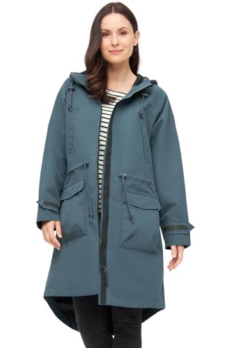derbe Damen Regenjacke Phoebholm dog - Blau 42 - Gefüttert Gassi