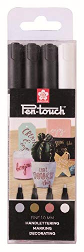 Sakura Touch Pen Metallic Paint Marker Set of 4 Pens