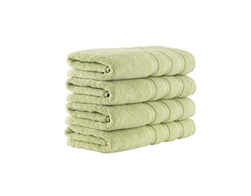 Classic Turkish Towels 4 Piece Hand Towel Set - Soft Premium Heavy Duty