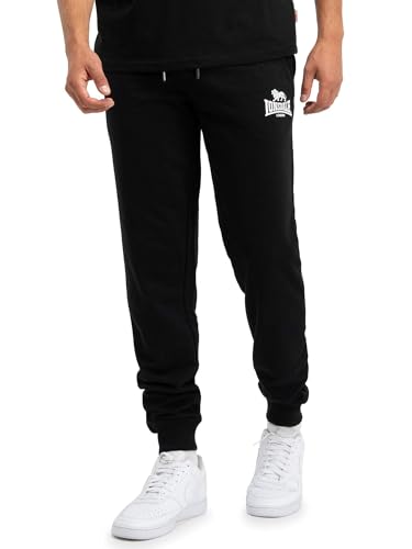 Lonsdale London Pilsdon Homme Bas de survêtement Noir L 80% Coton, 20% Polyester Confortable
