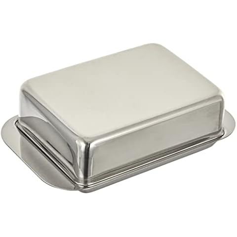 Weis 14257 Butterdose, Edelstahl Cover