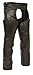Milwaukee Patch Pocket Leather Chaps (Black, XX-Large)