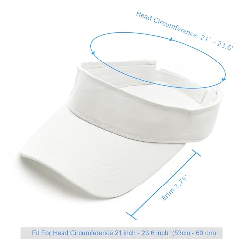 Visera de algodón para mujer con protección UPF 50+ miniatura 2