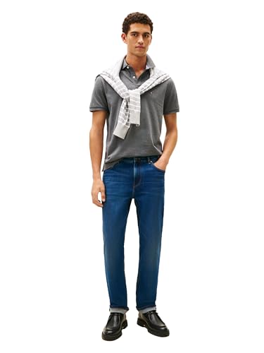 Image of Tommy Hilfiger Mens Short Sleeve Cotton Pique Polo Shirt in Regular Fit