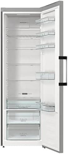 Gorenje R 619 CSXL6 Kühlschrank / 185 cm/Inverter Kompressor/CrispZone mit Feuchteregler/AdaptTech/Umluftkühlsystem/Schnellkühlfunktion/Kühlteil 384 l/EEK C/Inox Look, Edelstahl- Look