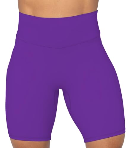 Image of Sunzel No Front Seam High Waist Biker Shorts for Women, Squat Proof Yoga Workout Gym Bike Shorts