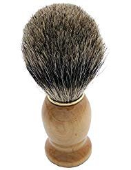 CYH Badger Shaving brush, 100% Top Quality Silvertip Badger Hair with Imported Wood Handle Luxury Facial Care Tools for Safety Razor, Double Edge Razor, Shaving Razor