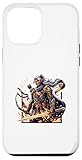 Hülle für iPhone 12 Pro Max Mystischer Elf Krieger Mit Flammenschwert