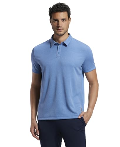 Image of Jockey MV42 Men Recycled Microfiber Elastane Stretch Half Sleeve Active Wear Polo T-Shirt with Breathable Mesh