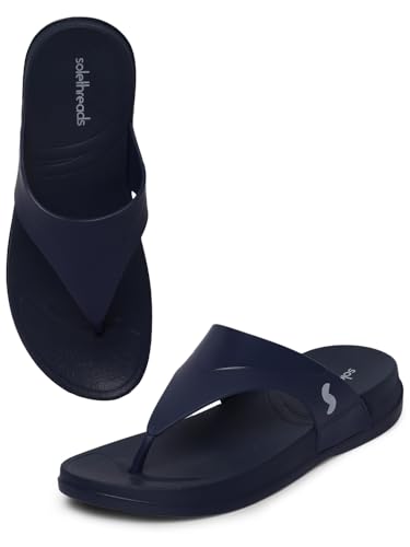 Image of SOLETHREADS Allure Slippers For Women|Waterproof|Soft|Acupressure|Ortho|Comfortable|Stylish|Trendy|Cushion and Bounce|Women Wedges Sandal|Daily Use|Casual wear|Anti Skid|Everyday Flip Flop