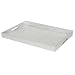 Home Basics Elegant Serving Tray with Handles (Silver)