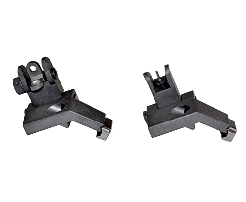 45 Degree Canted, Flip-Up Front and Rear Set, Polymer Sights
