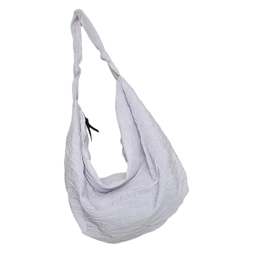 Sac à bandoulière plissé pour femme grand format : sac à main épaule souple et léger