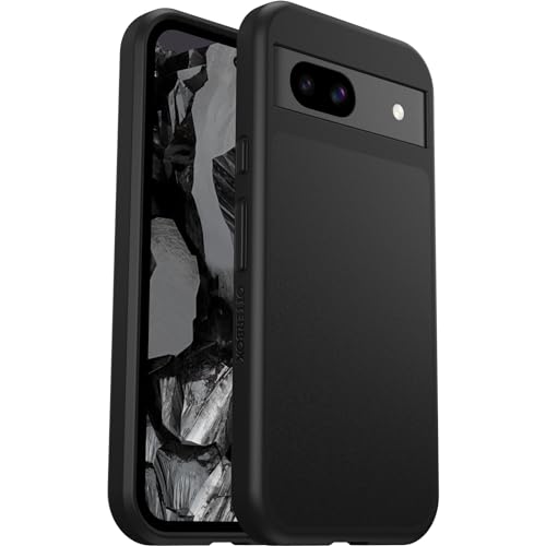 OtterBox React Series Hülle für Google Pixel 8a stoßfest sturzsicher ultraschlank schützende Hülle Getestet nach Militärstandard Schwarz