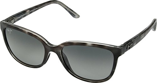 Maui Jim Women's Honi Polarized Cat Eye Sunglasses, Grey Tortoise Stripe/Neutral Grey...