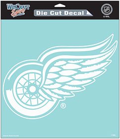 Detroit Red Wings Die-Cut Decal - 8in x8in White