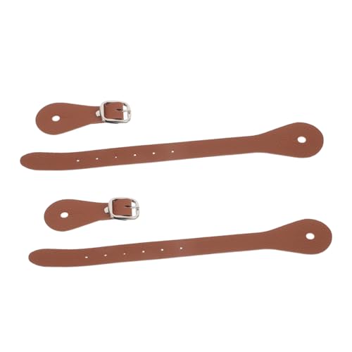 SAFIGLE 2pcs Western Cowboy Boot Straps Fake Leather Riding Belt Spur Straps for Men Comfortable and Stylish