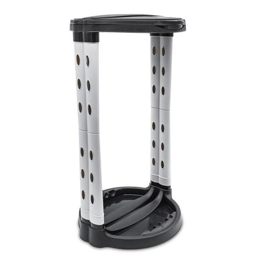 Spetebo Müllsackständer mit Deckel und Klemmring - 120 L - Ständer für groß Müllsäcke...