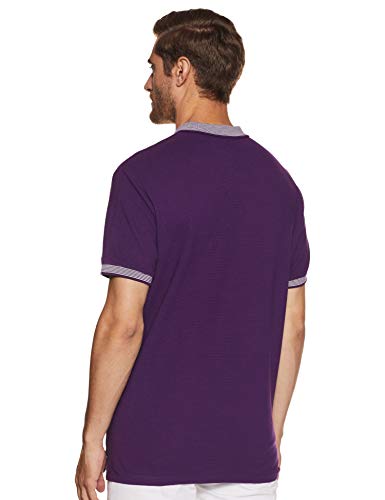 Image of United Colors of Benetton Men's Plain Regular fit Polo (19P3OTTJ3495I R18 Purple Kl)