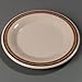 Carlisle Dinner Plate, 6-1/2", round, melamine, wide rim, dishwasher safe, Sierra Sand on sand, Durus Designer Pattern, BPA Free, NSF, 43019908